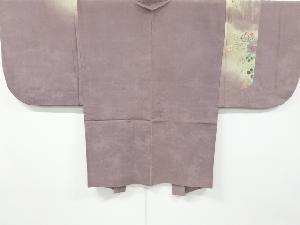 アンティーク　透かし織秋草模様刺繍羽織